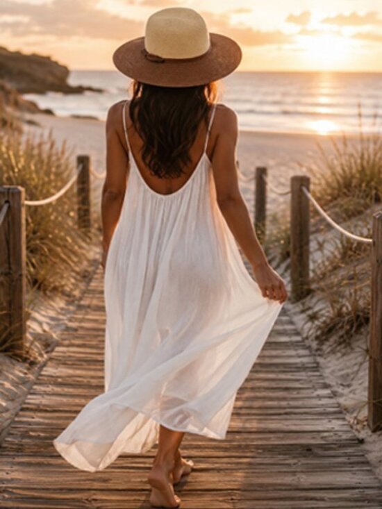 Dpc Accessories - DPC Two Tone Wide Brim Sun Hat Camel Cream Packable One Size Resort Beach
